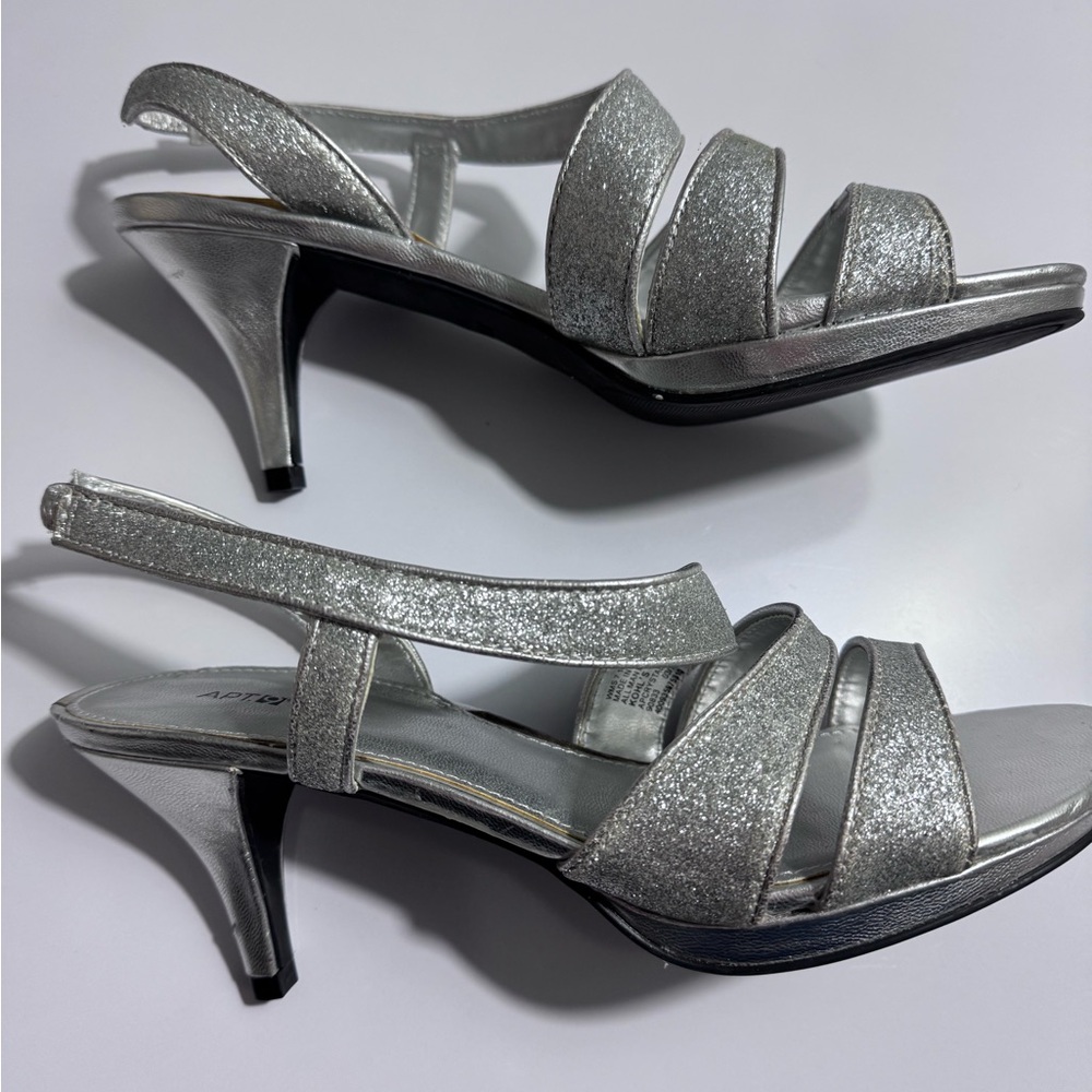 Elegant sparkly  Silver Women's Heels